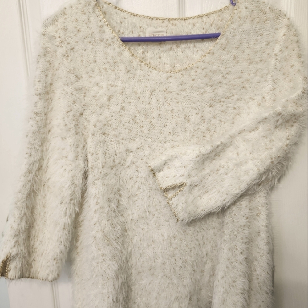 Chicos Metallic Sweater
